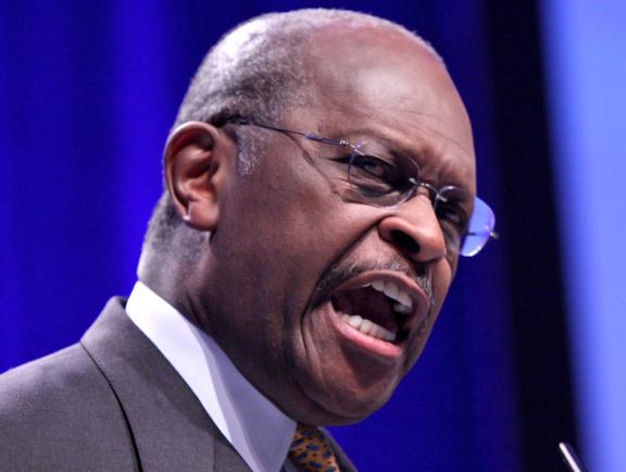 Herman Cain speaking at the Conservative Political Action Conference in 2011
