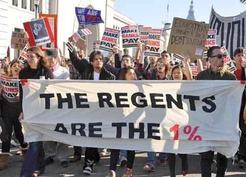 California students march against corporatization and cuts to public higher education