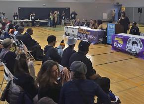 A San Francisco meeting brought together two campaigns for justice