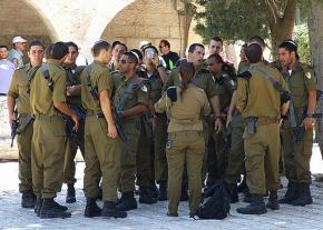 Israeli soldiers in Jerusalem